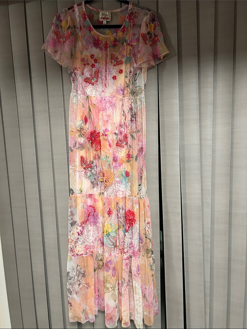 Floral Maxi Dress - Pink Multi